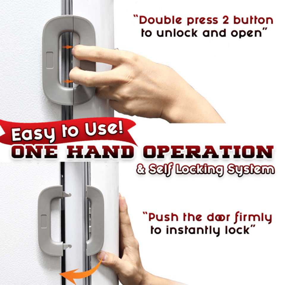 Refrigerator Lock for Child Safety Cabinet Lock Fridge Freezer Door Lock