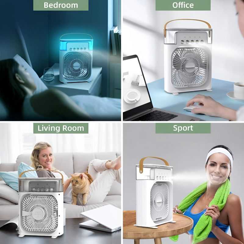 10 inch Portable Air Conditioner Fan Usb Electric Fan With Led Night Light